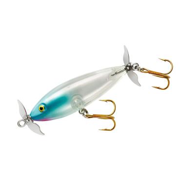 Imagem de Cotton Cordell Isca de pesca Crazy Shad Spinning Topwater, 7,6 cm, 9,5 g, nariz azul transparente