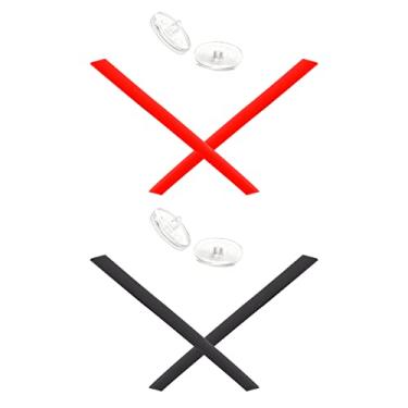 Imagem de Mryok Kits de substituição para fones de ouvido Oakley Ejector OO4142 – Opt, Vermelho e preto, One Size