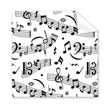 Imagem de Pano de limpeza de notas musicais e barras, 5 peças