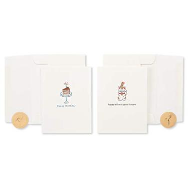 Imagem de Papyrus Cartões de aniversário, gato e bolo (2 unidades) (6766788)
