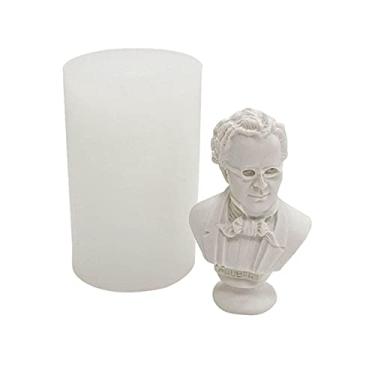 Imagem de vela silicone, retrato ídolo 3D, corpo resina celebrida, silicone para desenho ídolo para vela artesanato DIY vela gesso estátua sabão resina epóxi