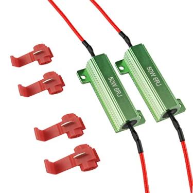 Imagem de iBrightstar Resistores de carga de 50 W 6 ohm para lâmpada de LED fixa, código de erro de piscamento rápido