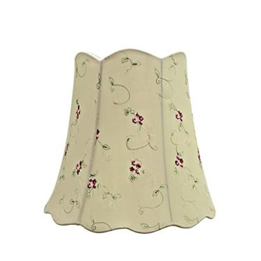 Imagem de Aspen Creative 34062 Abajur em formato de sino de vieira transitória, damasco, 40,6 cm de largura (25,4 cm x 40,6 cm x 38,1 cm)