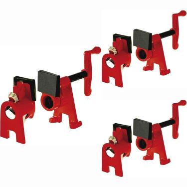 Imagem de Kit Com 3 Grampos Sargentos Para Canos 3/4 Pipe Clamp