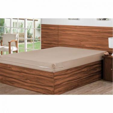 Imagem de Capa Ppara Colchão com Zíper Casal Cáqui Bordados Ricardo