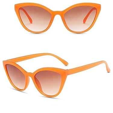 Imagem de Luxury Cat Eye Sunglasses Women Luxury Vintage Gradient Glasses Retro Cat eye Sun glasses Female Eyewear UV400,08 Orange,china