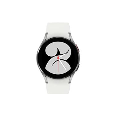 Imagem de SAMSUNG Smartwatch Galaxy Watch 4 40 mm com monitor ECG Tracker para saúde, fitness, corrida, ciclos de sono, detecção de quedas GPS, LTE, versão dos EUA, prata