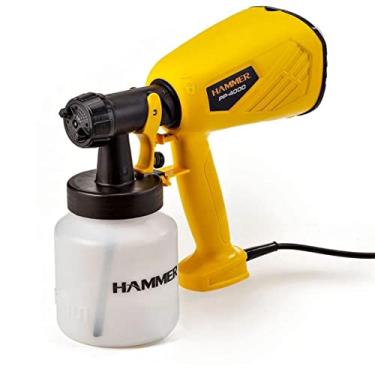 Imagem de Pistola Pulverizadora de alta potência 400W 127V 800ml turbina interna regulagem do volume de tinta Hammer GYPP4000_110