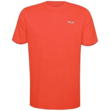 Imagem de Fila Camiseta Basic Sports Masculina Laranja/Prata