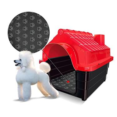 Imagem de Casinha Em Plástico Para Cachorros De Médio Porte N3 Com Colchão Cor vermelho