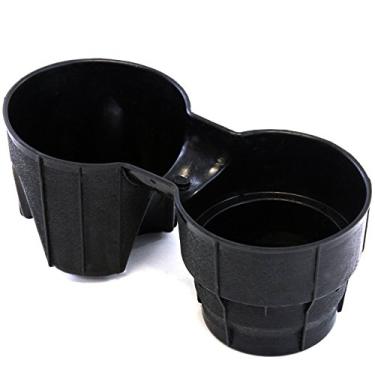 Imagem de Red Hound Auto Frontal Centro Console Porta-copo inserção compatível com Ford Lincoln Expedition Navigator 2007-2014 - Preto (comporta 2 xícaras)