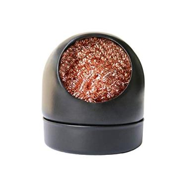 Imagem de Kit de limpeza de ponta de solda limpador de ponta de solda de limpeza de fio de latão macio enrolado, sem necessidade de água (preto)