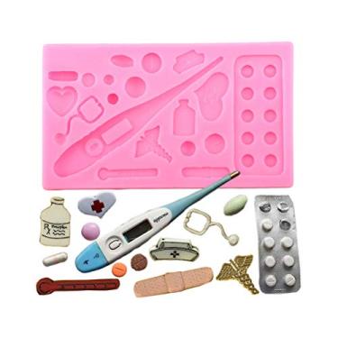 Imagem de Molde de silicone para tablet da Medical Apparatus para geleia de cristal faça você mesmo, sabonete doce, pasta de goma, sobremesas, cupcake, bolo, decoração feita à mão, sorvete, mofo, pudim, cubo de gelo, chocolate