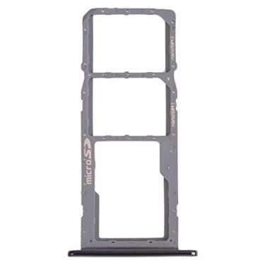 Imagem de HUANGYUNCHAO Acessórios telefônicos Bandeja do cartão SIM + Bandeja do cartão SIM + Bandeja do cartão de Micro SD para LG K42 / K52 LMK420 LMK420H LMK420E LMK420Y Substituição do telefone celular