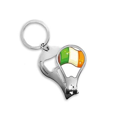 Imagem de Shine Ireland National Flag St.Patrick's Day cortador de unhas abridor chaveiro tesoura