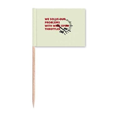 Imagem de Painel de acelerador de resolução de problemas para palito de dente marcadores para decoração de festa