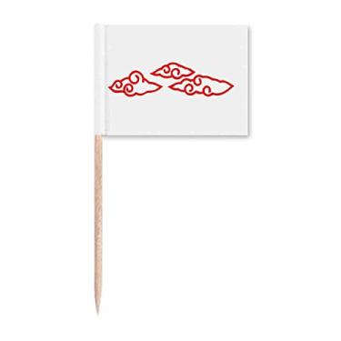Imagem de Clouds Flowers Imply Country Toothpick Flags Marker Topper Decoração de Festa