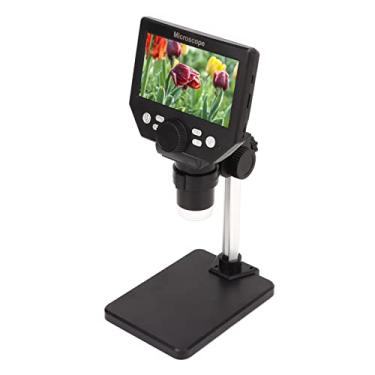 Imagem de Microscópio LCD 1000x 4,3 Polegadas, Microscópio Eletrônico 1000x 10MP Com 8 Luzes LED, Suporte de Elevação, Microscópio Digital HD para Manutenção Industrial, Detecção de Circuito