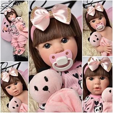 Bebê Reborn Menino 100% Silicone + Mamadeira Urso - Milk Brinquedos -  Boneca Reborn - Magazine Luiza