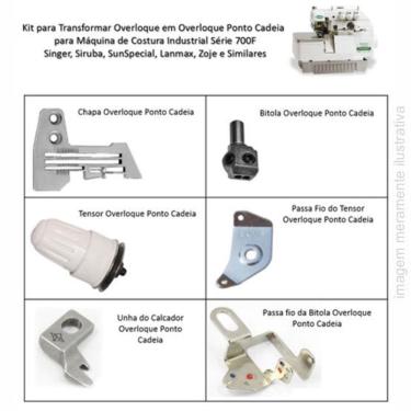 Imagem de Kit Para Transformar Overlock Em Overlock Ponto Cadeia Série 700F