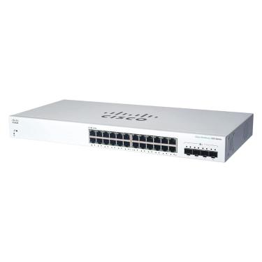 Imagem de Switch 24 Portas Cisco Business 220, Gerenciavel, 24 portas Gigabit + 4 SFP+ 10G, CBS220-24T-4X-NA