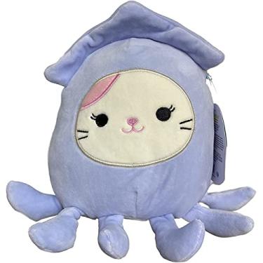 Imagem de Squishmallow Official Kellytoy Collectible Sea Life Squad Squishy Soft Animals Ocean Fish (Karina Cat in Squid Costume, 8 Inch)