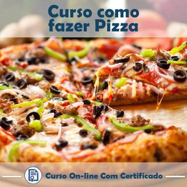 Imagem de Curso online em videoaula de como fazer Pizza com Certificado + 2 brindes