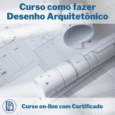 Imagem de Curso Online em videoaula de como fazer Desenho Arquitetônico com Certificado + 2 brindes