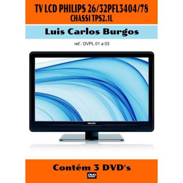 Imagem de Curso em DVD aula TV LCD Philips 26/32 PFL 3404 Ch 2.1. Prof. Burgos
