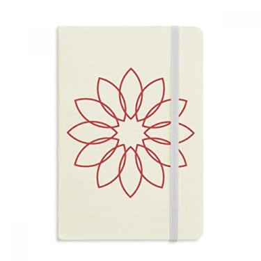 Imagem de Caderno de flores de lótus da Line com capa dura de tecido oficial