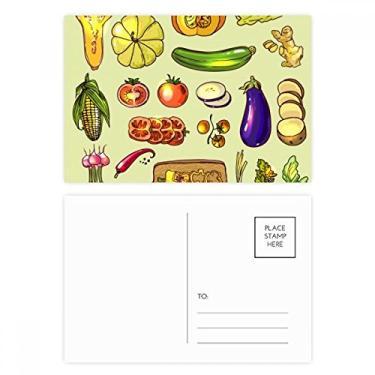 Imagem de Vegetables Berinjela, Abóbora, Gengibre, Cartão de Felicitações de Aniversário