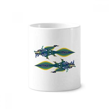 Imagem de China França Torre Eiffel China Dragão Escova de Dentes Suporte Caneca Cerâmica Suporte Lápis Copo