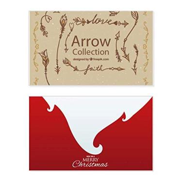 Imagem de Bohe mia wind Fashion Arrow Holiday Merry Christmas Parabéns Card Christmas Letter Message
