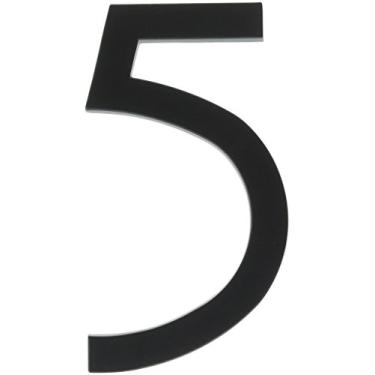 Imagem de Número residencial Hy-Ko Products FM, número 5, preta