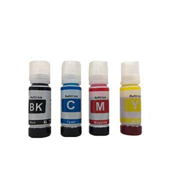 Imagem de Kit de substituição de refil de garrafa de tinta para cartucho de impressora EPN 001 003, funciona com L3110 L3150 L4150 L4156 4158 4165 L3106 L3108 L3115 (BK, C, M, Y)