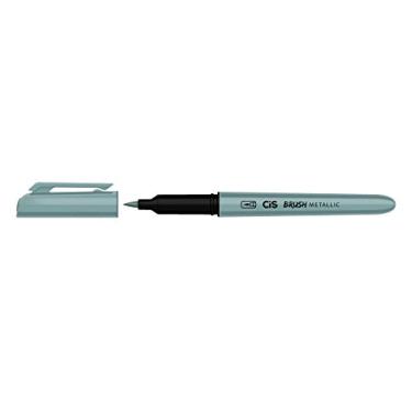Imagem de Marcador Artístico Brush Metallic, CIS, Brush Metallic 58.6200, Prata, pacote de 6