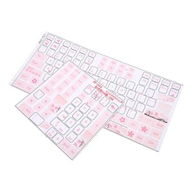 Imagem de Adesivos de Teclado, 84-108 Teclas de Substituição para Computador Portátil Keycap Adesivos para Notebook de Computador, Etc