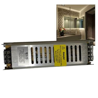 Imagem de Fonte Driver Chaveada 8,3A 12V Camera CFTV Perfil Fita de Led Bivolt Lustre Luminaria Potente Iluminaçao