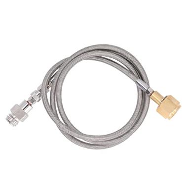 Imagem de Encaixe de Enchimento de CO2, Adaptador de Enchimento de Refrigerante Boa Estanqueidade de Gás Latão de Aço Inoxidável para Substituição de Mangueiras Longas (W21.8‑14 a TR21‑4)