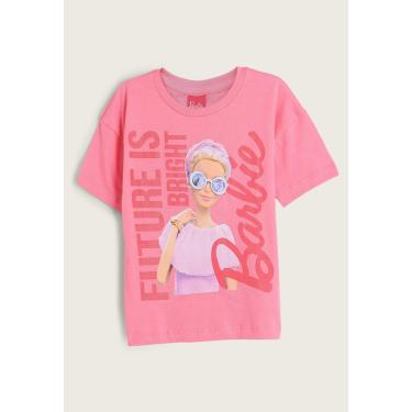 Imagem de Infantil - Camiseta Fakini Barbie Rosa Fakini 102302588 menina