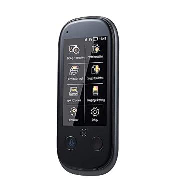 Imagem de Dispositivo tradutor de idiomas, tradutor inteligente de voz e câmera com tela sensível ao toque de 3,0 polegadas, suporte para 76 idiomas Wifi/Hotspot/offline instantâneo para aprendizagem necessária