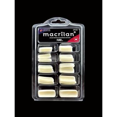 Imagem de Unha Postiça Tips Quadrada - Natural - Macrilan - UP104