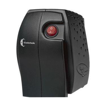 Imagem de Estabilizador 300va Coletek, Entrada Bivolt Manual, Saída 115v, 4 Tomadas, Preto Es-300va