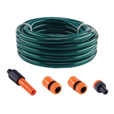 Imagem de Force Line - Mangueira de Jardim Trancada 20 Metros com Kit de Engates e Esguicho