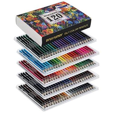 Imagem de LBW Lápis de cor, lápis a óleo, núcleo macio, conjunto de lápis de cor, lápis de desenho, ideal para livros de colorir adultos, crianças, artistas iniciantes (120)