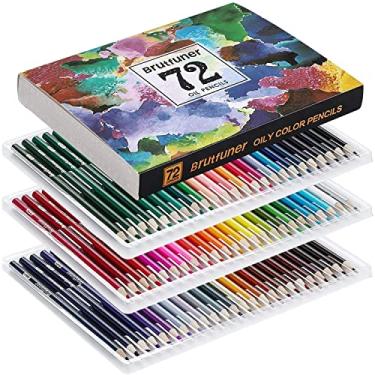 Imagem de LBW Lápis de cor para livros de colorir para adultos, conjunto profissional de 72 lápis de cor à base de óleo, para artistas, crianças, iniciantes, desenho, colorir, esboçar, misturar