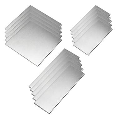 Imagem de Mardatt 5 peças de cupons de soldagem, calibre 11, 5 x 15 cm, kit de placa de soldagem de aço, placa de metal de treinamento e prática de soldagem para soldagem, corte e brasagem