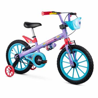 Imagem de Bicicleta Infantil com Rodinhas - Aro 16 - Disney Stitch - Nathor