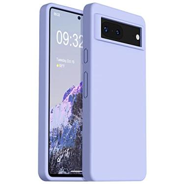 Imagem de OTOFLY Capa projetada para Pixel 7, capa fina de silicone à prova de choque para Google Pixel 7 de 6,3 polegadas (roxo claro)