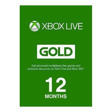 Imagem de Cartão Xbox LIVE Gold de 12 meses